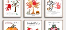 Fall Bible Handprint Crafts Printable For Kids Christian DIY Art Scribbled LLC