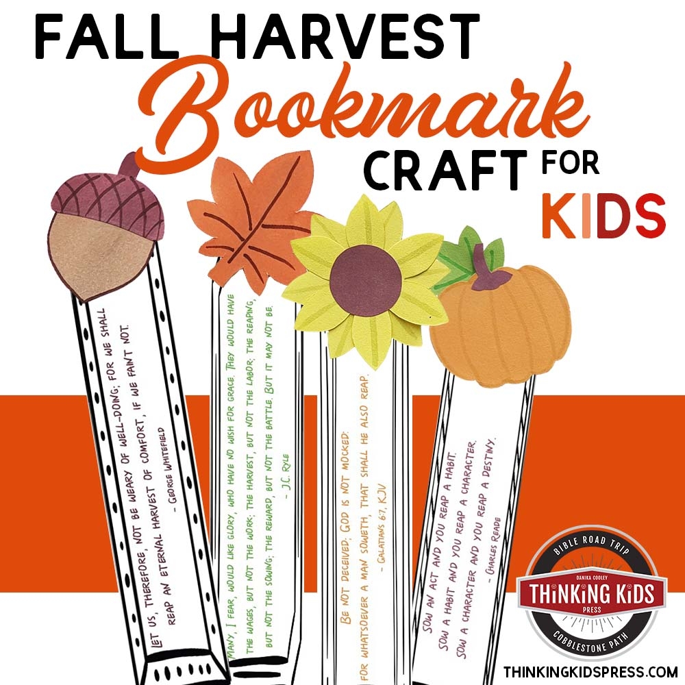 Fall Harvest Bookmark Craft For Kids Thinking Kids