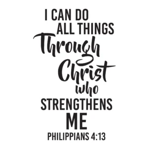 Family I Can Do All Things Philippians 4 13 Uplifting Quote Wall Decal Decoration Through Christ Bible Verse Beautiful Bible Quotes Lasts Years And Easily Removable Size 12 In W X 20 In H