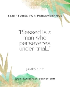 Fasting Scriptures For Perseverance Daniel Fast Journey