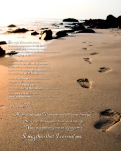 Footprints In The Sand Poem Beautiful Poem From Only The Bible