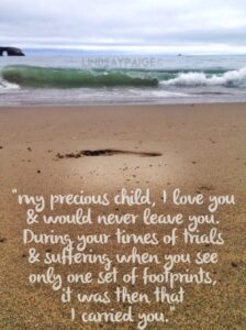 Footprints In The Sand Poem Footprints In The Sand Poem Sand Quotes Bible Quotes