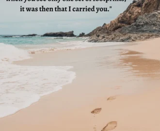 Footprints In The Sand Quote Wall Art Religious Wall Decor I Carried You Etsy Israel