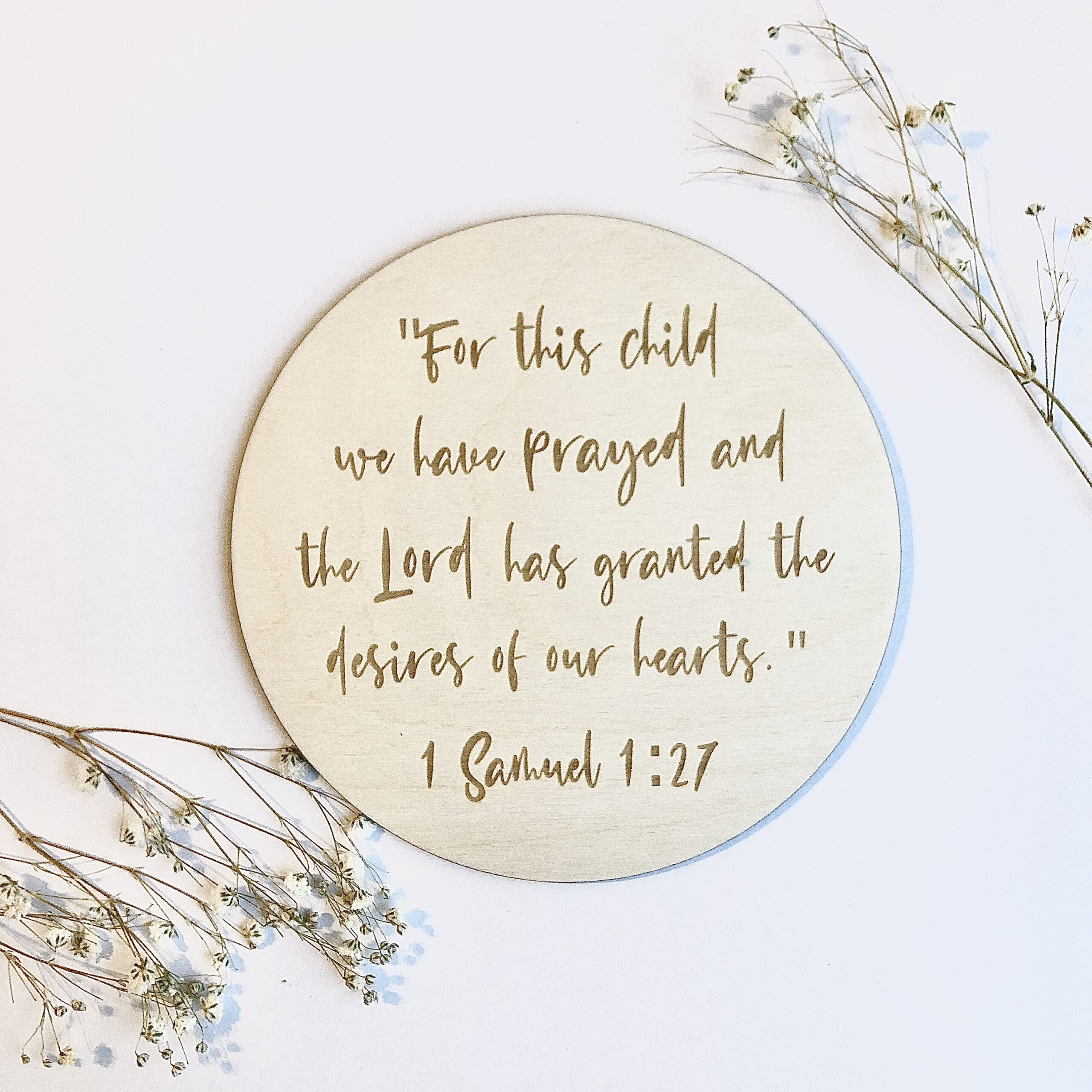 For This Child We Have Prayed Bible Verse Baby Announcement Sign 1 Samuel 1 27 Pregnancy Announcement Bible Verse Nursery Faith Etsy