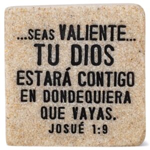 Fortaleza Strength Spanish Scripture Block 2 25 X 2 25 Cast Stone Plaque Amazon ca Home