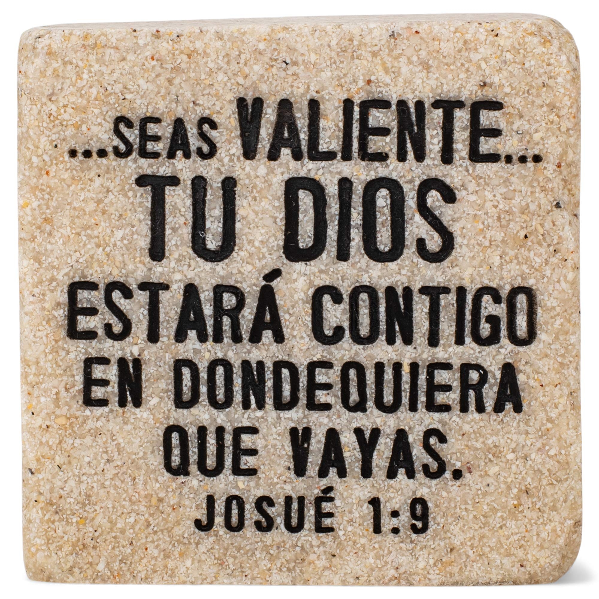 Fortaleza Strength Spanish Scripture Block 2 25 X 2 25 Cast Stone Plaque Amazon ca Home