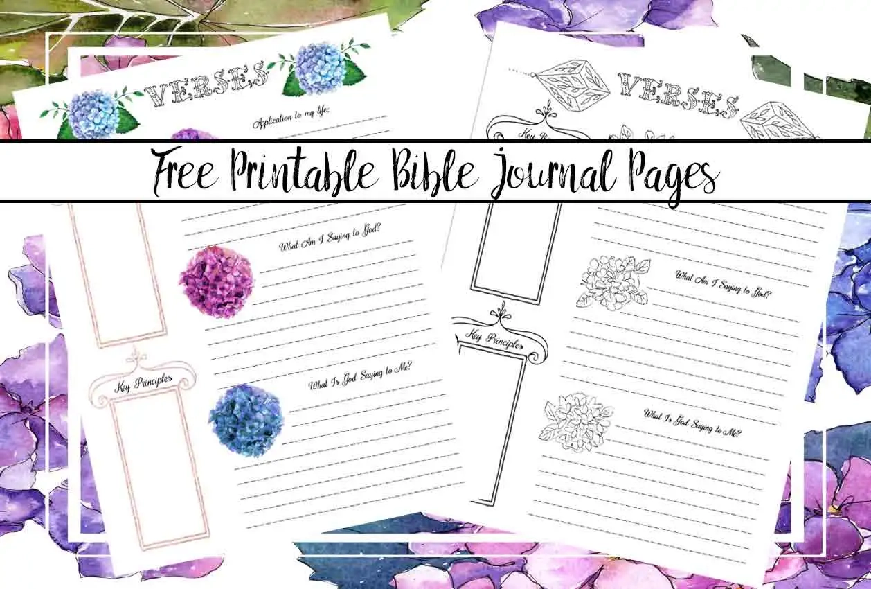 Bible Journaling Free Printables