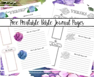 Free Bible Journaling Printables Including One You Can Color