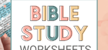 Free Bible Study Worksheets And Printables For Women