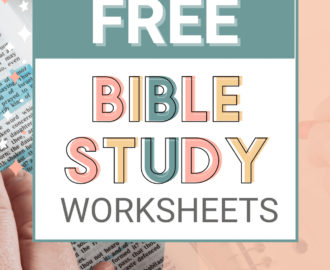 Free Bible Study Worksheets And Printables For Women