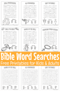 Free Bible Word Search Puzzles PDF Printables