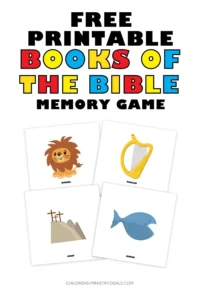FREE Books Of The Bible Memory Game Children s Ministry Deals