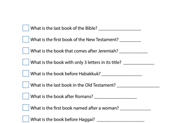 FREE Books Of The Bible Scavenger Hunt Children s Ministry Deals