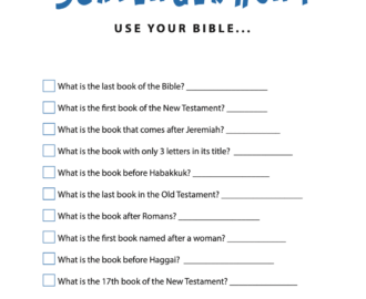 FREE Books Of The Bible Scavenger Hunt Children s Ministry Deals