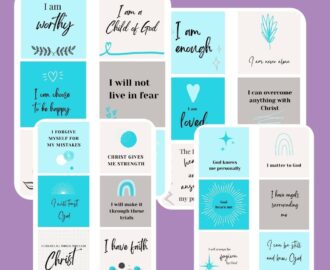 FREE Christian Affirmation Cards 24 Printable Cards Leap Of Faith Crafting