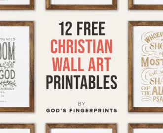 Free Christian Wall Art 12 Printables God s Fingerprints