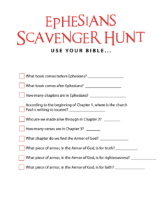 FREE Ephesians Bible Scavenger Hunt Children s Ministry Deals