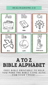 FREE Printable Bible Alphabet For Preschoolers