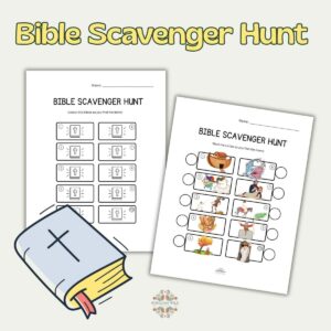 Free Printable Bible Scavenger Hunt For Kids Kindling Wild