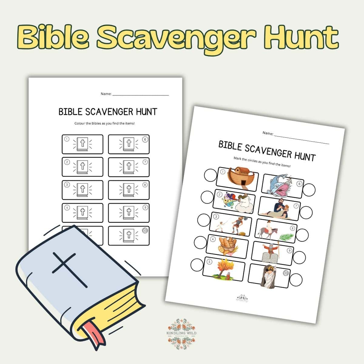 Free Printable Bible Scavenger Hunt For Kids Kindling Wild
