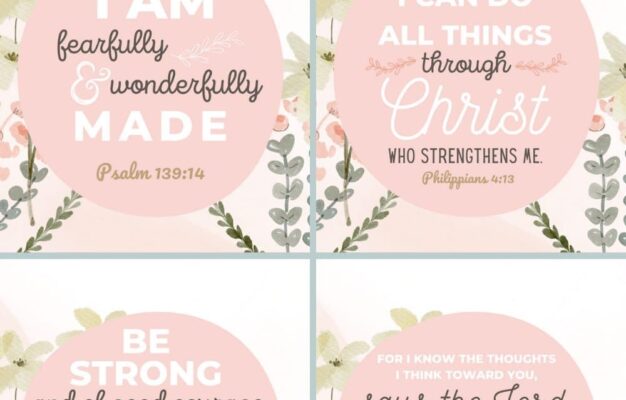 Free Printable Bible Verses For Encouragement The Girl Creative
