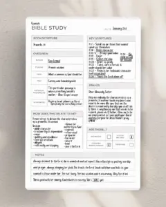 FREE Printable Digital Bible Study Worksheet Lifeenprivee