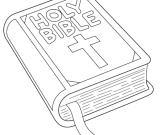 Free Printable Holy Bible Coloring Page For Kids