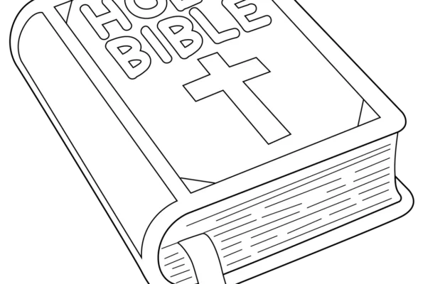 Free Printable Holy Bible Coloring Page For Kids