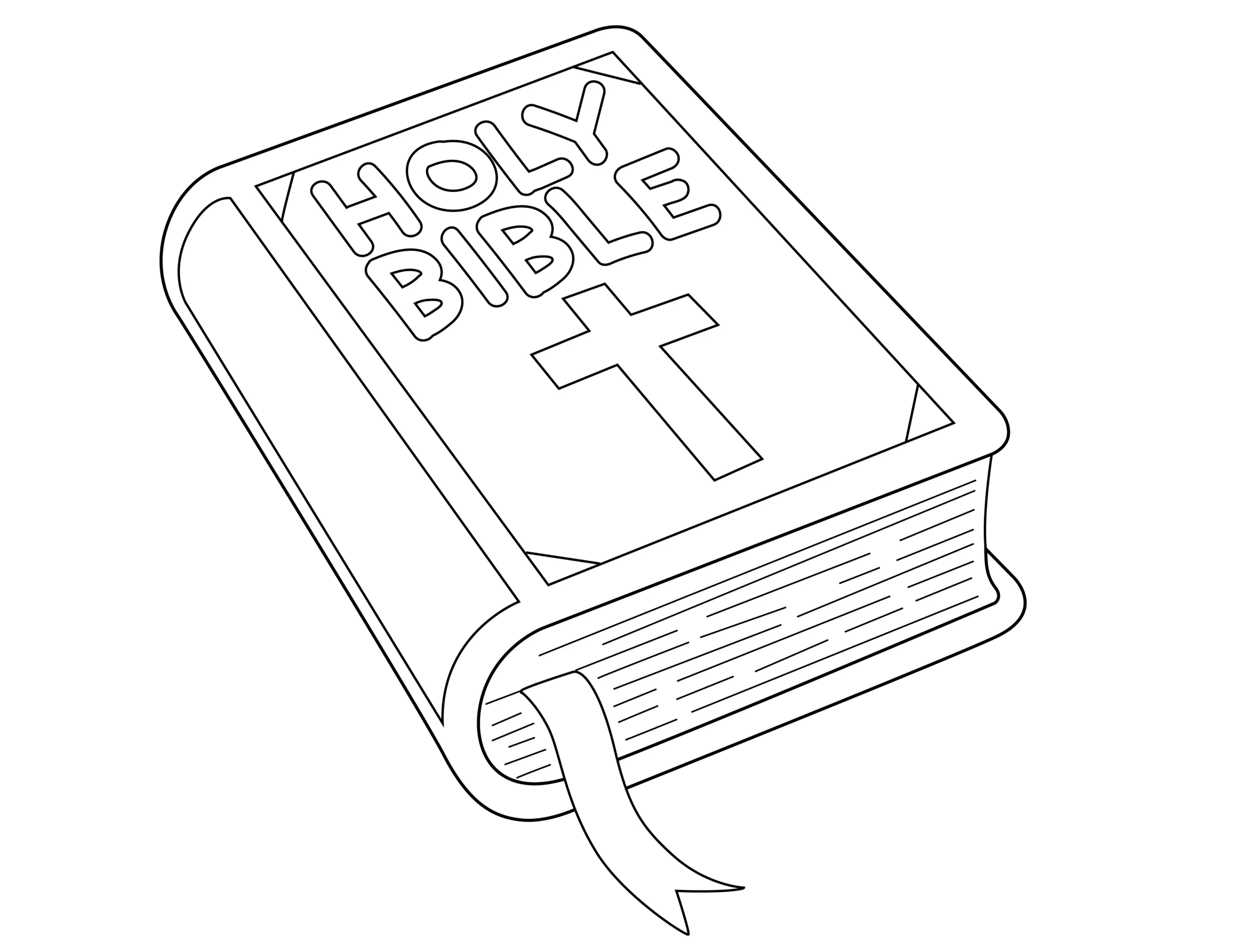 Free Printable Holy Bible Coloring Page For Kids