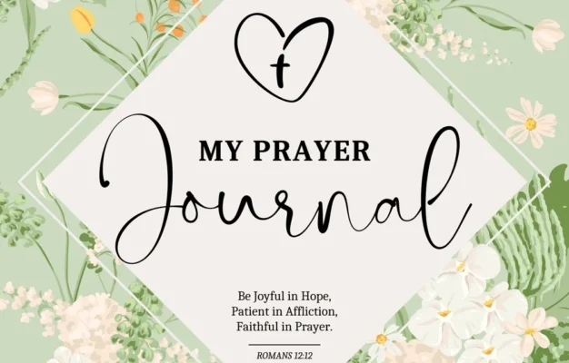 Free Printable Prayer Journal Book Cover Templates Canva