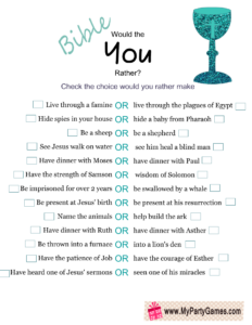 Free Printable Would You Rather Game Bible Edition