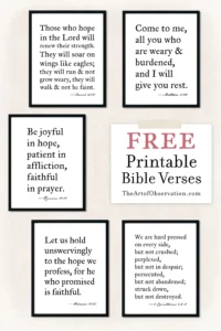 Free Printables Bible Verse Wall Art The Art Of Observation