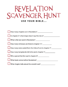FREE Revelation Bible Scavenger Hunt Children s Ministry Deals