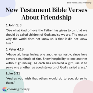 Friendship Bible Verses