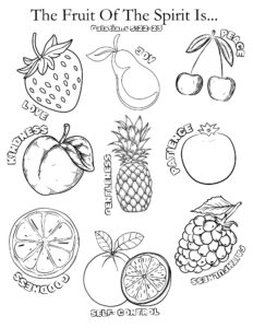 Fruit Of The Spirit Free Printable Coloring Pages Rejoice About
