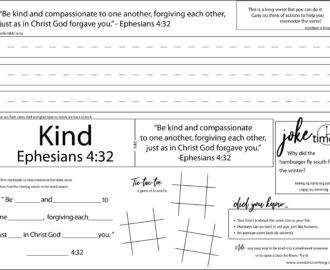 Fun Bible Verse Worksheets For Kids Six Notes Clothing Christian Clothing And Accessories