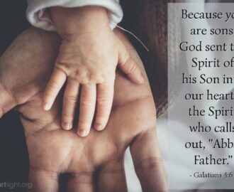 Galatians 4 6 Illustrated Because You Are Sons God Sent The Heartlight Gallery