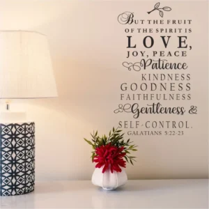 Galatians 5 22 23 But The Fruit Of The Spirit Is Love Wall Art Decor The Simple Stencil