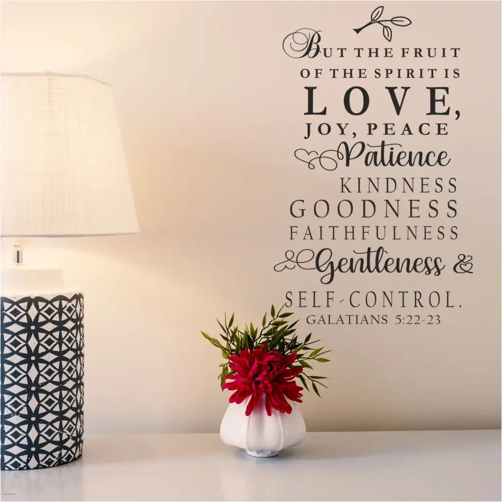 Galatians 5 22 23 But The Fruit Of The Spirit Is Love Wall Art Decor The Simple Stencil