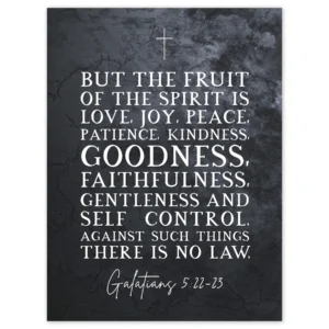 Galatians 5 22 23 The Fruit Of The Spirit Is Love Joy Peace Christian Bible Verse Quote Scripture Typography Extra Large XL Wall Art Poster Print Walmart