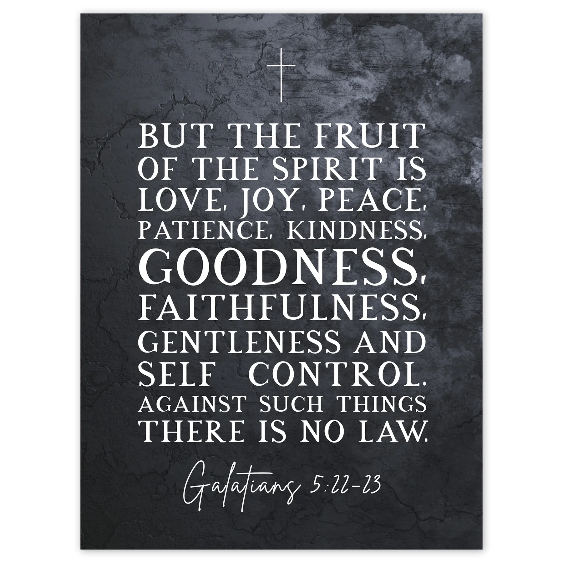 Galatians 5 22 23 The Fruit Of The Spirit Is Love Joy Peace Christian Bible Verse Quote Scripture Typography Extra Large XL Wall Art Poster Print Walmart