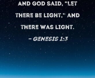 Genesis 1 3 And God Said Let There Be Light And There Was Light