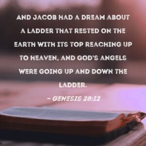 Genesis 28 12 And Jacob Had A Dream About A Ladder That Rested On The Earth With Its Top Reaching Up To Heaven And God s Angels Were Going Up And Down The Ladder