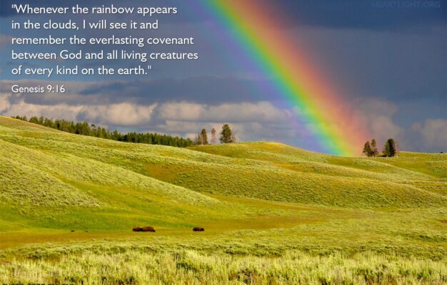 Genesis 9 16 Illustrated After The Rain Comes The Rainbow Heartlight Gallery