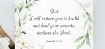 Get Well Soon Card Printable Jeremiah 30 17 Greeting Card Christian Get Well Soon Card Scripture Greeting Card Bible Verse Greeting Card Etsy