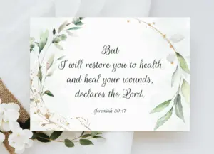 Get Well Soon Card Printable Jeremiah 30 17 Greeting Card Christian Get Well Soon Card Scripture Greeting Card Bible Verse Greeting Card Etsy