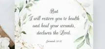 Get Well Soon Card Printable Jeremiah 30 17 Greeting Card Christian Get Well Soon Card Scripture Greeting Card Bible Verse Greeting Card Etsy