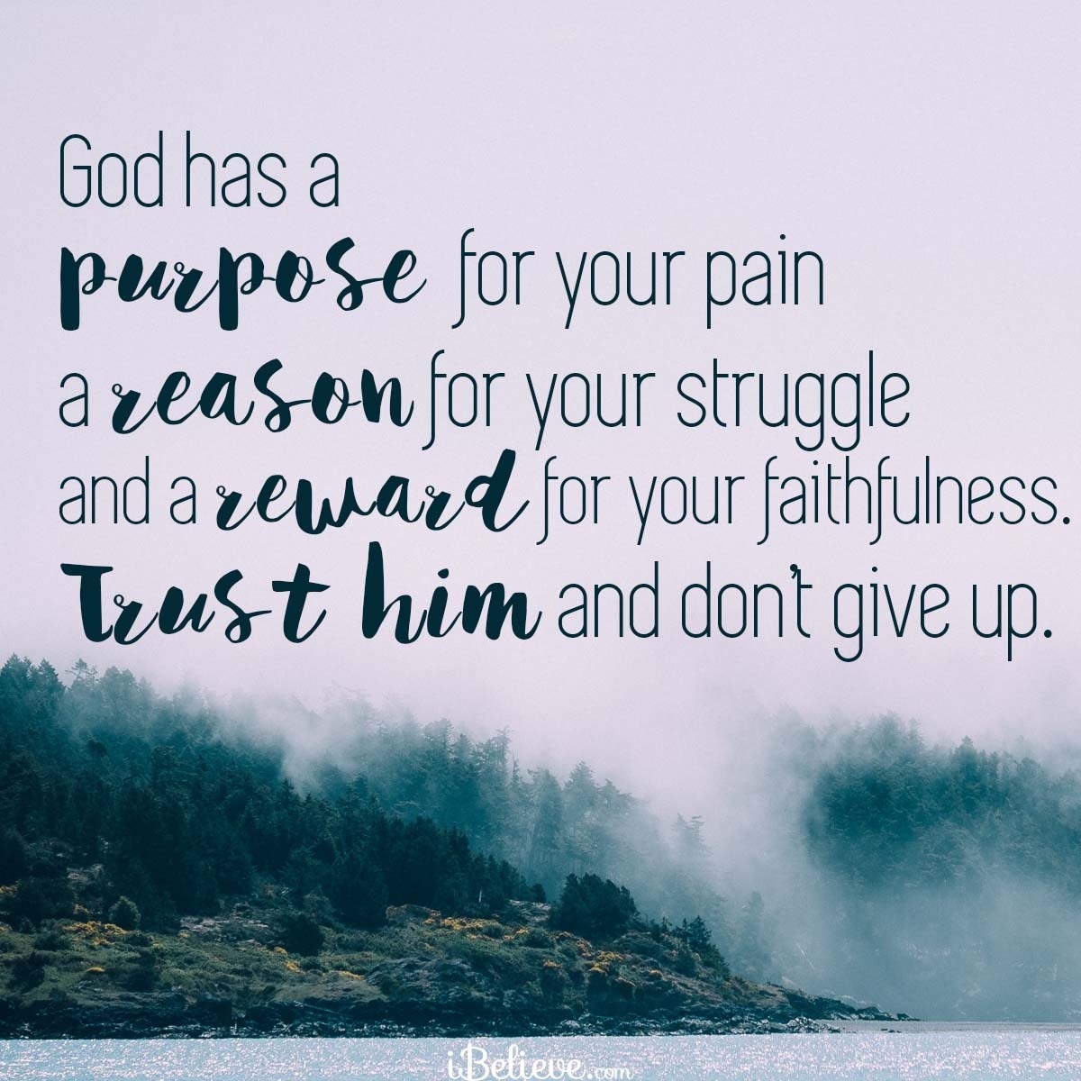 God Has A Purpose For Your Pain Your Daily Verse IBelieve