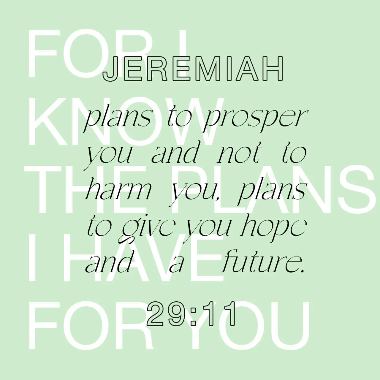 God Has Plans To Give You A Hope And A Future Jeremiah 29 11 Faith Chapel