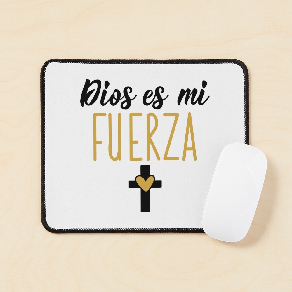 God Is My Strength In Spanish Print Pin For Sale By Pidzam4e Redbubble